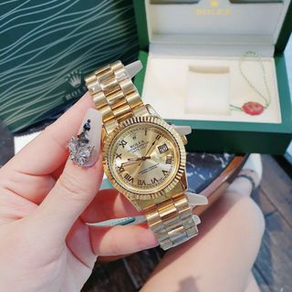 XẢ KHO ĐỒNG HỒ NAM THỜI TRANG HOT TREND RÔLET DÂY ĐÚC 36MM