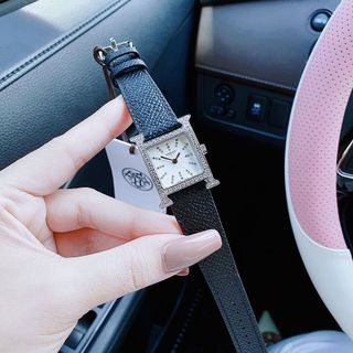 ĐỒNG HỒ NỮ CAO CẤP MỚI NHẤT HEMET DÂY DA MẶT TIA NIỀNG ĐÁ BẠC