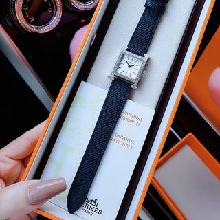 ĐỒNG HỒ NỮ CAO CẤP MỚI NHẤT HEMET DÂY DA MẶT TIA NIỀNG ĐÁ BẠC