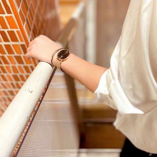 ĐỒNG HỒ NAM NỮ CAO CẤP MỚI NHẤT DAWE AMBER DÂY LƯỚI MẶT TRÒN NÂU SOCOLA