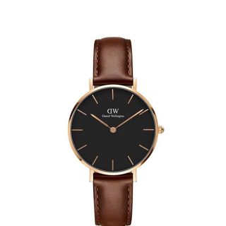 XẢ KHO ĐỒNG HỒ NỮ CAO CẤP DAWE PETITE MẶT ĐEN SIZE 28 MÁY MIYOTA