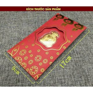 Bao lì xì thần tài mạ vàng