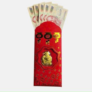 Bao lì xì thần tài mạ vàng