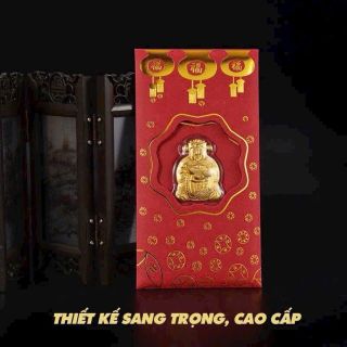 Bao lì xì thần tài mạ vàng