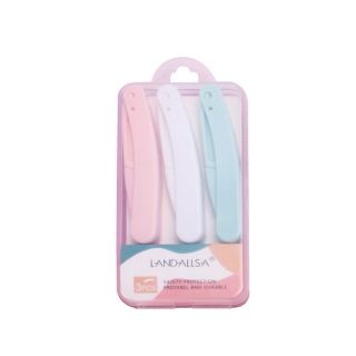 Set 3 Dao Cạo Lông Mày An Toàn Chống Trầy - Bộ Dao Cạo Có Thể Gập Lại Kèm Lưỡi Thay Đa Năng