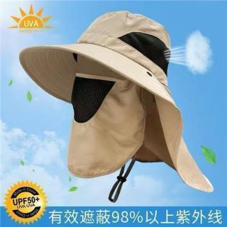 Mũ chống nắng mùa hè Chống tia cực tím Mũ câu cá ngoài trời dành cho nam nữ Đi bộ đường dài Cắm trại Tấm che xô Mũ cổ nắp ngư dân Mũ