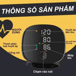 Máy Đo Huyết Áp Cổ Tay Cao Cấp Tự Động Có Giọng Nói