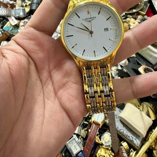 Đồng Hồ Nam Máy Pin Giả Cơ