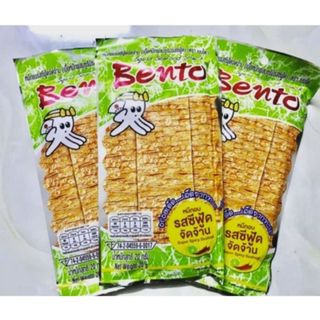 Snack Mực Tẩm Gia Vị Hải Sản Siêu Cay Bento 18g (Xanh Lá) – Cay Nồng, Hấp Dẫn, Không Thể Cưỡng Lại