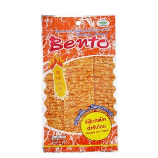 Snack Mực Tẩm Gia Vị Thái Bento 20g (Cam)- Hương vị đậm đà, thơm ngon, khó cưỡng từ Thái Lan