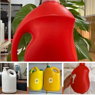 Can nhựa 1 lít xịt lau bếp, can nhựa 2 lít đựng nước giặt, bình nhựa 3.6 lít đựng nước xả vải, can nhựa 3.8 lít đựng nước lau sàn, can nhựa vuông 5 lít đựng hoá chất