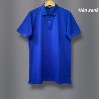 Áo thun cổ bẻ tay ngắn - Chất thun poly
