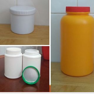 Hủ nhựa 1 ký đựng kem dưỡng da, hủ nhựa 500g đựng phân bón, hủ nhựa 250g đựng hoá chất, hủ nhựa 100g đựng gel dưỡng móng
