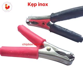 Kẹp bình acquy inox 75Ampe dài 10cm