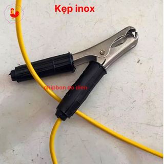 Kẹp bình acquy inox 75Ampe dài 10cm