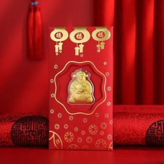 Bao lì xì thần tài mạ vàng