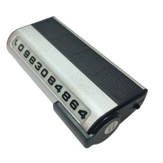 Bảng ghi số điện thoại gắn xe hơi ô tô có đèn Led năng lượng mặt trời, Có thể thay nhiều số, tự động sáng đèn