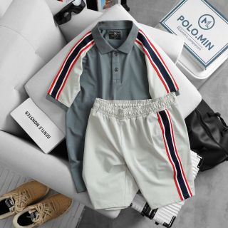 ĐỒ BỘ NAM POLO THUN PHỐI