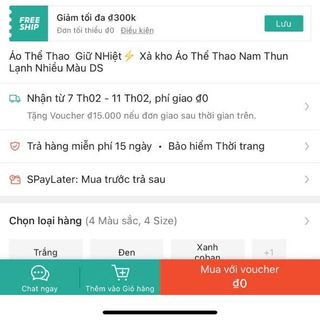 ÁO THỂ THAO NAM TD