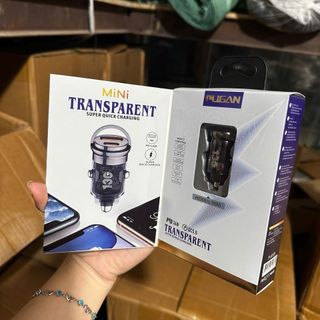 ￼Tẩu sạc xe hơi ô tô Pugan 130w (QC6.0 + PD30W) Sạc Nhanh 130W (tẩu âm)