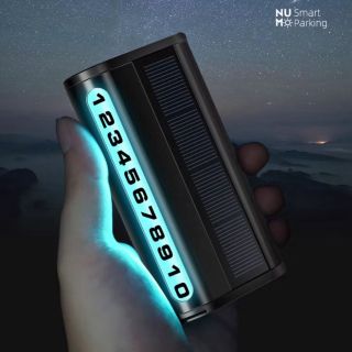 Bảng ghi số điện thoại gắn xe hơi ô tô có đèn Led năng lượng mặt trời, Có thể thay nhiều số, tự động sáng đèn