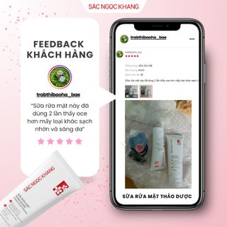 Sữa Rửa Mặt Thảo Dược Sắc Ngọc Khang [Tuýp 50g]