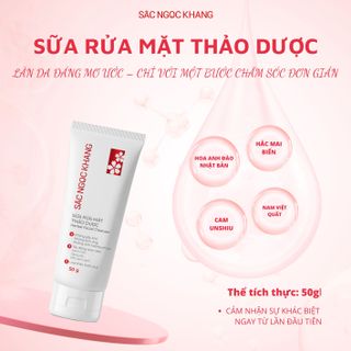 Sữa Rửa Mặt Thảo Dược Sắc Ngọc Khang [Tuýp 50g]