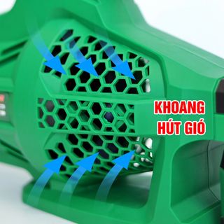 Máy Thổi Lá, Thổi Bụi Cao Cấp Workfix WF-TL680M, Chỉnh Tốc 6 Số, Động Cơ Không Chổi Than, Chân Pin Phổ Thông, M21, BỘ 1 PIN