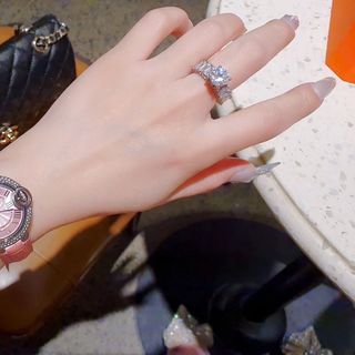 MÓN QUÀ VALENTINE ĐỒNG HỒ NỮ CHÍNH HÃNG COMLORVEI DÂY MẶT HỒNG VIỀN ĐÁ