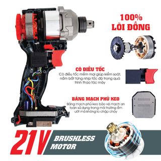 Máy chuyên vít pin WORKFIX WF-SD250PRO, Đầu 2 trong 1, Lực siết 250N, bh Chính Hãng