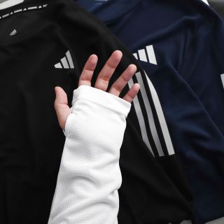 Áo thun dài tay nam.  Chất liệu: Vải lưới làm từ 86% polyester tái chế, 14% elastane