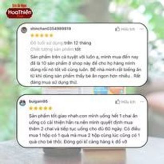 Siro Ăn Ngon Hoa Thiên Kids [Hộp 20 Ống x 10ml]