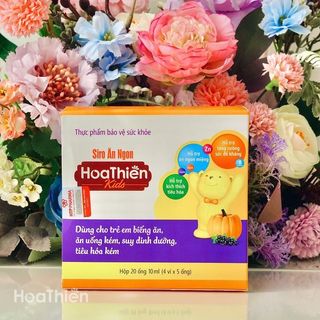 Siro Ăn Ngon Hoa Thiên Kids [Hộp 20 Ống x 10ml]