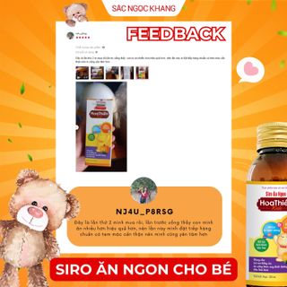 Siro Ăn Ngon Hoa Thiên Kids [Chai 120ml]