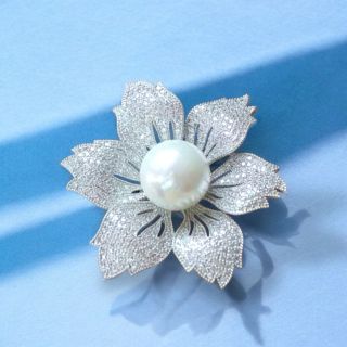 Ghim cài hoa sáu cánh mới Thời trang sang trọng đơn giản dành cho nữ - 4-5cm