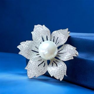 Ghim cài hoa sáu cánh mới Thời trang sang trọng đơn giản dành cho nữ - 4-5cm