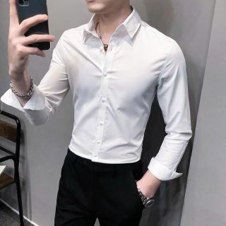 Áo sơ mi nam lụa hàn quốc