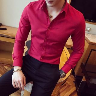 Áo sơ mi nam lụa hàn quốc