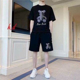 Set Quần Short + Áo Phông Bear Nam Nữ Mặc Được (Có Sẵn)