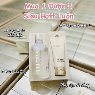 Combo tẩy trang 400ml và sữa rửa mặt 100ml nhà su:m 37