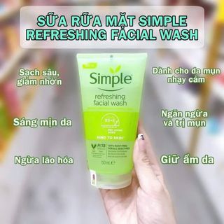 Sữa rửa mặt Simple Refreshing Facial Wash -150ml