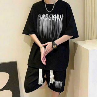 Bộ Đồ Thun Nam Nữ Tay Lỡ Form Rộng Chất Thun Da Cá Co Giãn Dày Mịn Thoáng Mát Hot Trend