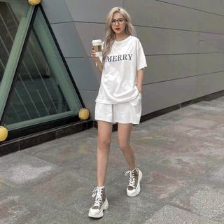 Set Bộ MEYRR 3 MÀU Form Rộng Unisex - Đồ Bộ Mặc Nhà Tay Lỡ freesize Nam Nữ Đều Mặc Được