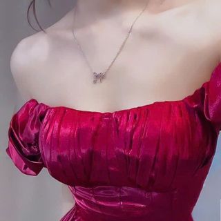 ĐẦM BODY TRỄ VAI PHI CORSET EO XẺ TÀ SIÊU SANG CHẢNH