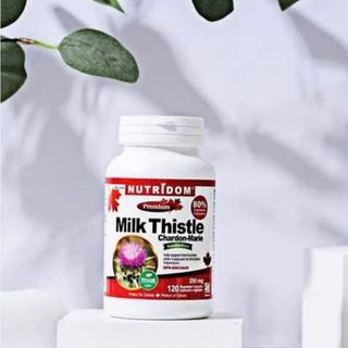 KẾ SỮA NUTRIDOM MILK THISTLE - Giải Độc Gan Nhập Khẩu Từ Canada
