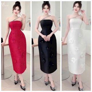 ĐẦM BODY TAPTA ĐÍNH ĐÁ PHỤ KIỆN DỰ TIỆC CỰC SANG CHẢNH