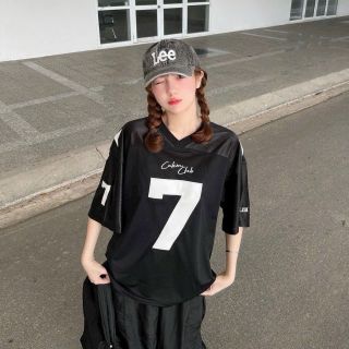 Áo thun bóng đá số 7 EMBROIDER SEVEN Cotton 100% - Áo phông giá rẻ thể thao form unisex mặc siêu đẹp siêu mát