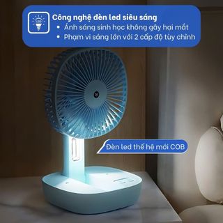 QUẠT SẠC TÍCH ĐIỆN GẤP GỌN DP- 7636