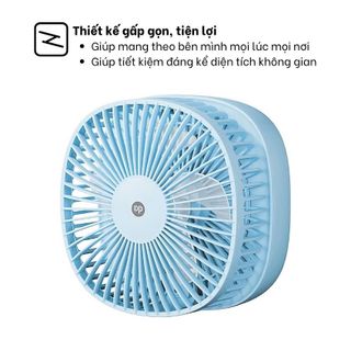 QUẠT SẠC TÍCH ĐIỆN GẤP GỌN DP- 7636