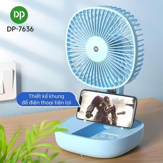 QUẠT SẠC TÍCH ĐIỆN GẤP GỌN DP-7636 (T30)